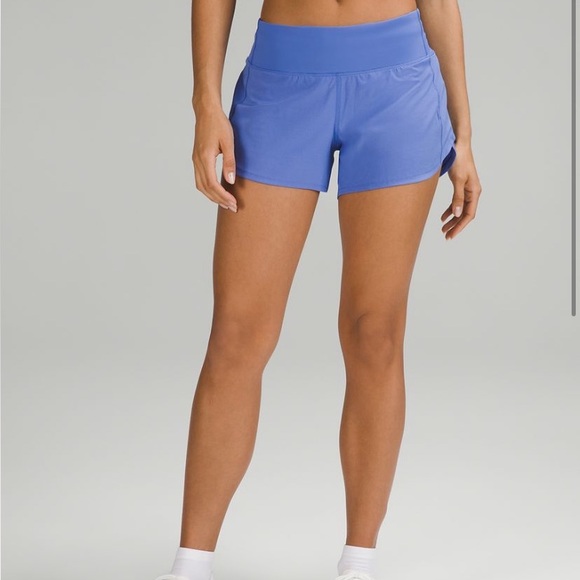 NWT LULULEMON speed up short 4” LINED, size 4, wild indigo - Picture 2 of 9
